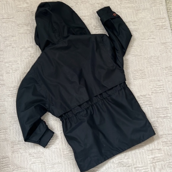 Talbots coat jacket with hood in black Size 8P - Picture 9 of 16